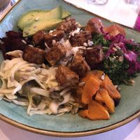 Rainbow 🌈 Bowl with Tempeh  at Kalifornia Kitchen in London