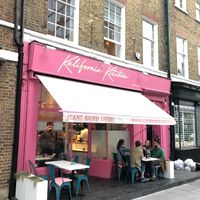 Outside seating  at Kalifornia Kitchen in London
