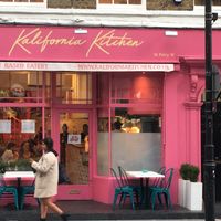 View from steeet  at Kalifornia Kitchen in London