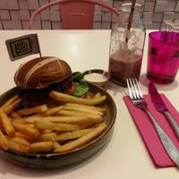 Classic Kalifornia burger and fries at Kalifornia Kitchen in London