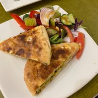 Cheese toasty at Embassy Vegetarian Cafe in Katoomba