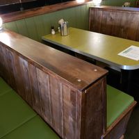 Booths at Embassy Vegetarian Cafe in Katoomba