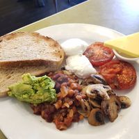 Vegetarian big breakfast (vegan option available) at Embassy Vegetarian Cafe in Katoomba