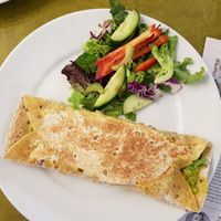 Vegan breakfast wrap at Embassy Vegetarian Cafe in Katoomba
