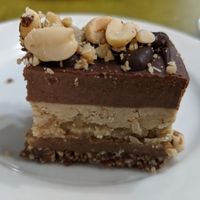 Vegan Snickers at Embassy Vegetarian Cafe in Katoomba