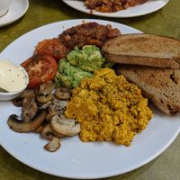 Vegan big breakfast at Embassy Vegetarian Cafe in Katoomba