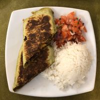 Bean burrito at Embassy Vegetarian Cafe in Katoomba