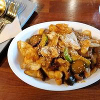 Soy meat stir fry (17000won) at Drunken Vegan - 드렁큰비건 in Seoul