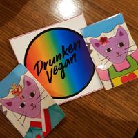 Free stickers 💕  at Drunken Vegan - 드렁큰비건 in Seoul
