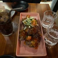 Korean Cauliflower Chicken at Drunken Vegan - 드렁큰비건 in Seoul