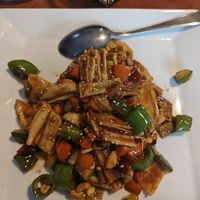 Tofu with peanuts and vegetables. at Golden China & Aikins Sushi in Uppsala