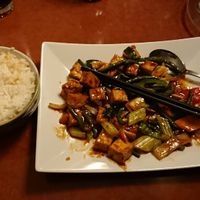 Already eaten a bit, big portions. at Golden China & Aikins Sushi in Uppsala