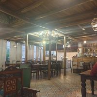 Upstairs indoor-ourdoor seating. at Sofra in Luxor