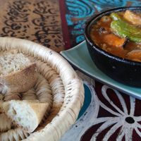The bread was fresh and delicious. at Sofra in Luxor