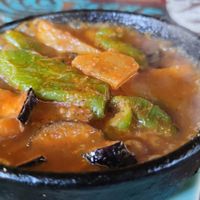 Mousaka. Eggplant potato and bell pepper cooked in oven. Amazing dish. at Sofra in Luxor