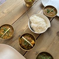 Vegan Dal Bhat Tarkari  at Uit India in Alkmaar