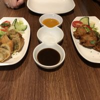 Samosa and pakora at Uit India in Alkmaar
