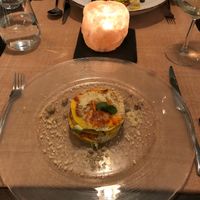 Squash stack with avocado and kimchi at Seiperdue in Rome