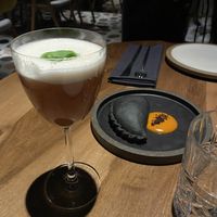 Empanada carbón activado   at SACRO in Buenos Aires