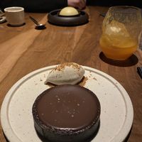 Tarta de chocolate con helado de maní   at SACRO in Buenos Aires