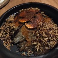 Hongos, con kimchi y quinoa crocante   at SACRO in Buenos Aires