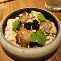 Ravolis rellenos con girgolas at SACRO in Buenos Aires