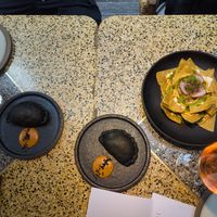 Empanadas y nachos at SACRO in Buenos Aires