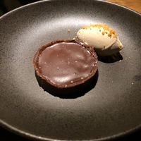 Tortita de chocolate y helado vegan! Excelente  at SACRO in Buenos Aires