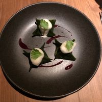 Kimchi dumplings  at SACRO in Buenos Aires