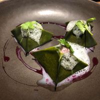Kimchi dumplings  at SACRO in Buenos Aires