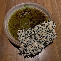 matcha crème brûlée at SACRO in Buenos Aires