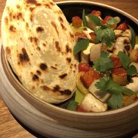 Green curry tofu at SACRO in Buenos Aires