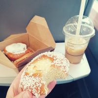 Vegan buns at Little Fitzroy Coffee in Edinburgh