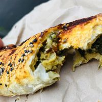 Sausage roll with spinach & chickpeas!   at Little Fitzroy Coffee in Edinburgh