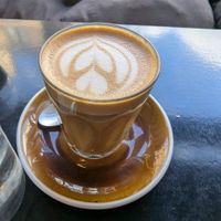 Decaf oat latte at Little Fitzroy Coffee in Edinburgh