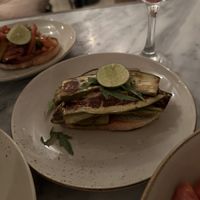 Aubergine and tomato bruschetta   at Samadhi Living - Bliss Casa in 