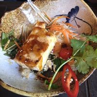 du du salad: papaya salad w tofu; tasty!  at Good Rice zum Elefanten in Konstanz