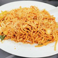 印度炒面 indio style fried noodle  at Tatt Vegetarian in Penang