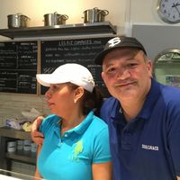 The Lovely friendly owners at Persian FoodBox in Luxembourg City