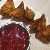 Vegetarian dumplings  at Sharma in Kanazawa