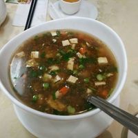 Veggie & tofu soup at Gourmet Vegetarian Restaurant in Richmond Hill