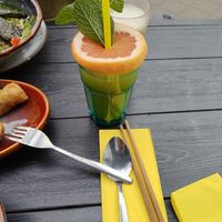 Tropical cocktail at Quan Xanh in Leipzig