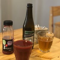 Eco friendly beer and juices at Breathe in Barcelona