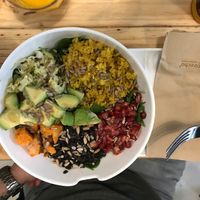 Vegan bowl at Breathe in Barcelona