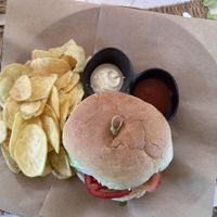 Vegan hamburger   at Vivi Bistrot - Vila Pamphili in Rome