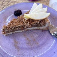 Delicious apple crumble  at Vivi Bistrot - Vila Pamphili in Rome