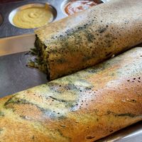 Spinach masala dosa  at Udupi Palace in San Francisco