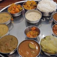 Vegan thali at Udupi Palace in San Francisco