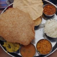 Vegan Thali at Udupi Palace in San Francisco