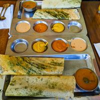 Spinach Dosa at Udupi Palace at Udupi Palace in San Francisco